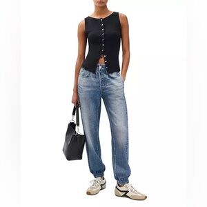 Rag & Bone Miramar Cotton Denim High Rise Ankle Jogger Pants Sweat pant Jeans XS